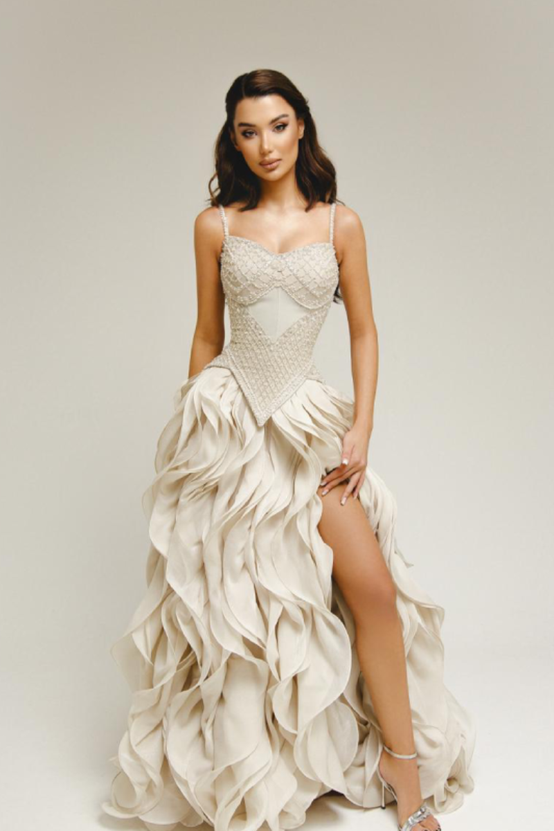 Magnolia Corset Dress – Ivory