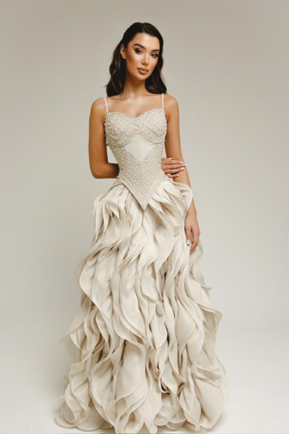 Magnolia Corset Dress – Ivory